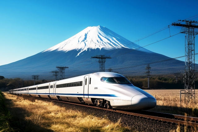 富士山と新幹線