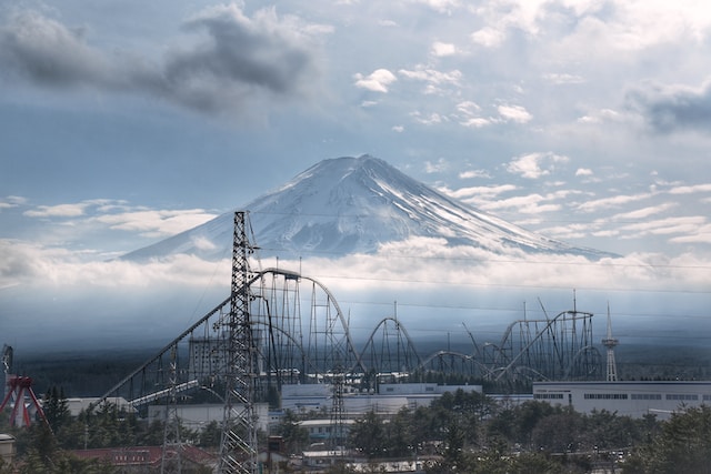 富士山と富士急ハイランド